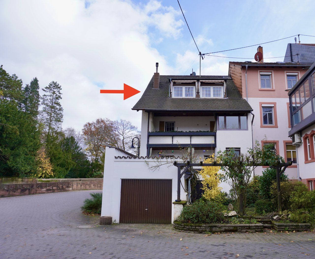 Das Haus von der Rückseite 